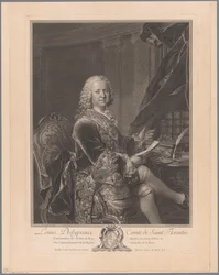 Porträtt av Louis Phélypeaux de Saint-Florentin