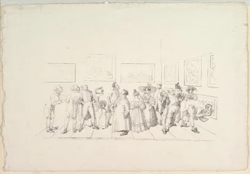 Allmänheten vid en utställning, 1831.