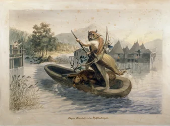  Jägarens återkomst under pålbyggnadsperioden (Heimkehr der Jäger in der Pfahlbauzeit)