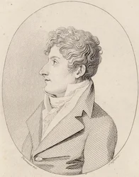 Porträtt av kompositören Francesco Morlacchi 1784-1841, ca 1820.