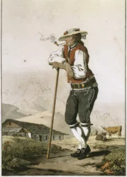 En bonde från kantonen Unterwalden