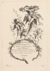 Trumpetformade blommor Fleures Baroque (serietitel på objekt)