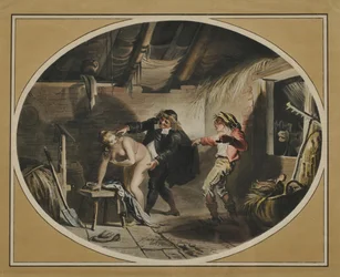 La Jument du compère Pierre efter dikten av Jean de La Fontaine, 1800