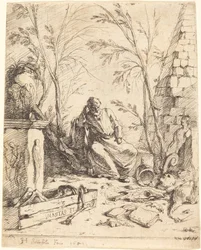 Demokrit mediterar