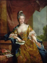 Skådespelerskan Mademoiselle Evrard, ca 1770-80
