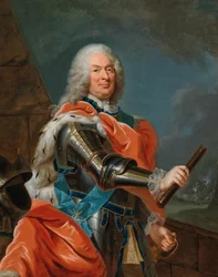 Porträtt av Vilhelm VIII, Landgrave of Hessen-Kassel 1682-1760.