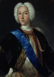 Porträtt av tsar Peter II (1715-1730)