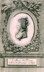 Porträtt av storhertiginnan Maria Feodorovna Sophie Dorothea av Württemberg 1759-1828, 1781