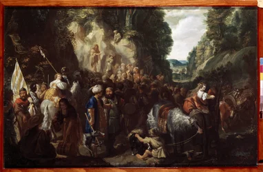 ""La preaching de saint Jean Baptiste"" (Saint John The Baptist Preaching) Målning av Johann Hulsman (1600-talet) 1635 Eremitagemuseet, Sankt Petersburg