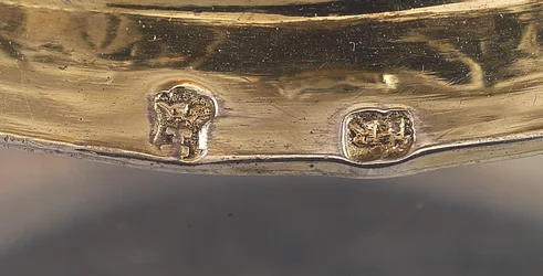 Detalj av en tankard, Danzig, ca 1680