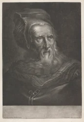 Man som bär en hatt