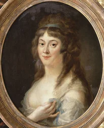 Porträtt av Madame Roland 1754-1793, 1792