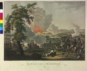 Slaget vid Marengo den 14 juni 1800 (etsning och akvatint)