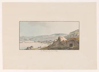 Utsikt över vitlinglyra vid Lac de Joux Au Pout, pres du Lac de Joux (titel på objekt) Utsikter över Schweiz (serietitel) Collection de quelques vues dessinées en Suisse d