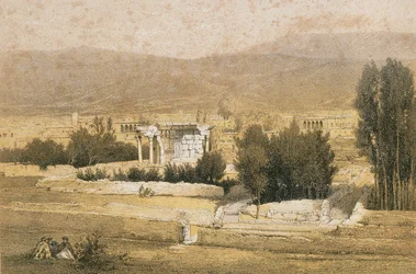 Baalbek. Etsning av Bernatz et alii - Steinkopk J.F. Redaktör
