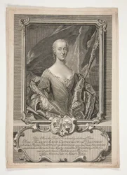 Porträtt av Marie Anne Catherine von Veltheim