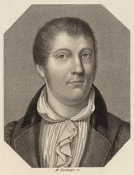 Porträtt av violinisten och kompositören Louis Spohr 1784-1859, 1820.