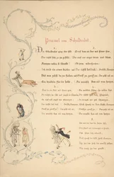Sheets of Verses: Priamel vom Schuldenbot, sent 1700-tidigt 1800-tal.