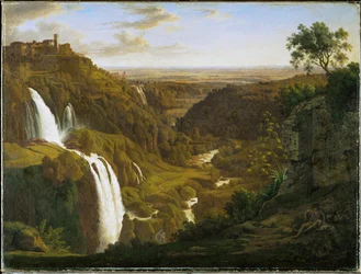 Vattenfall nära Tivoli, Italien