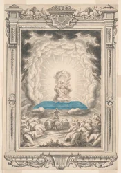 Studie för Gud visar sig för Moses och hans följeslagare, tavla 171, Physica Sacra