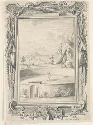 Studie för The Fleece of Gideon, Plate 375, Physica Sacra