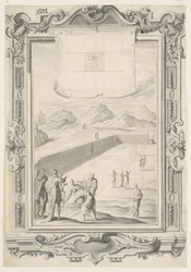 Studera för den första planen för Salomos tempel, skylt 420, Physica Sacra