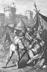 Konfederationen av de VIII kantonerna (Schweiz): "" Kejsar Karl IV (1316-1375) belägrade staden Zürich omkring 1351 (Karl IV, den helige romerske kejsaren som belägrade Zürich vid tiden för det gamla schweiziska konfederationen (gamla konfederationen av åt