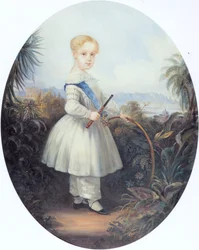 Afonso, kejserlig prins av Brasilien, äldste son till Pedro II. 1846.