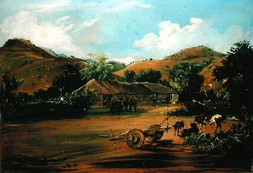 Målaren på gården "La Huerta".