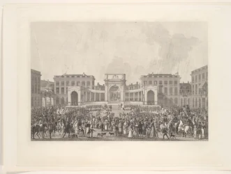 Kung Vilhelm I:s installation i Bryssel, 1815