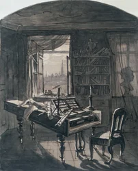 Beethovens rum vid tiden för hans död, 1827