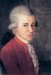 Wolfgang Amadeus Mozart (1756-1791) - detalj av Johann Nepomuk della Croce (1736-1819)