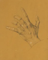 Handstudie för "Ossian och Malvina"