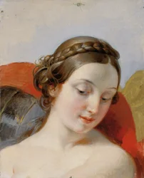 Head of a Young Girl (studie för "Rüdiger and Angelica")