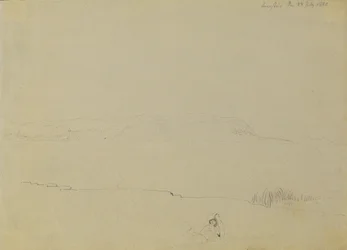 Landskapsskiss över Balatonsjön