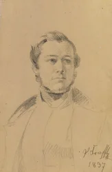 Porträttstudie av Franz Xaver Eckl