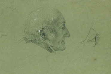 Porträttstudie för "Landwehr-mannens hemkomst" (1820)