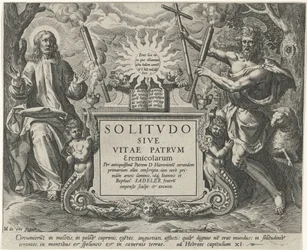 Christ och Johannes de Doper Mannelijke kluizenaars (serietitel) Solitude or the Life of the Eremit Fathers (serietitel) Solitvdo Sive Vitae Patrvm Eremicolarum (serietitel på objekt)