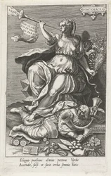 Samvete (Conciosacra) övervinner falska profeter (Pseudo prophetae) Conciosacra (titel på objekt) Dygderna erövrar lasterna (serietitel)