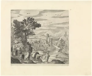 Landskap med en bonde och hans åsna Italienska landskap (serietitel)