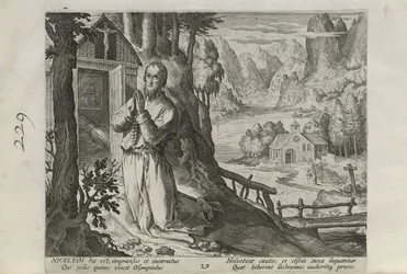 Nicoleos, plansch 29 av 30 ur serien Sylvae Sacrae (Eremiter i landskap)