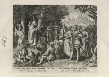 Sebaldus, plansch 7 av 25 ur serien Trophaeum Vitae Solitariae (manliga eremiter)