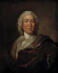 Gerhard Morell, intendent för Royal Danish Kunstkammer (olja på duk)
