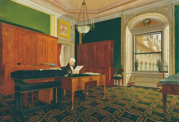 Kejsar Franz II (I) i sitt arbetsrum