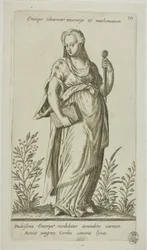 Euterpe, Muse of Music, tallrik 10 från Parnassus Biceps