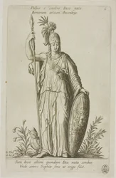 Pallas Athena, plåt 6 från Parnassus Biceps