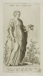 Terpsichore, Muse of Dance, tallrik 9 från Parnassus Biceps