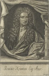 Porträtt av Sir Isaac Newton 1642-1727,