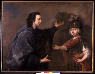 Arvprins Friedrich III och hans lärare greve Ulrich av Thun