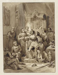 Greve Vilhelm V blir vansinnig och mördar Gerrit van Wateringen, 1357